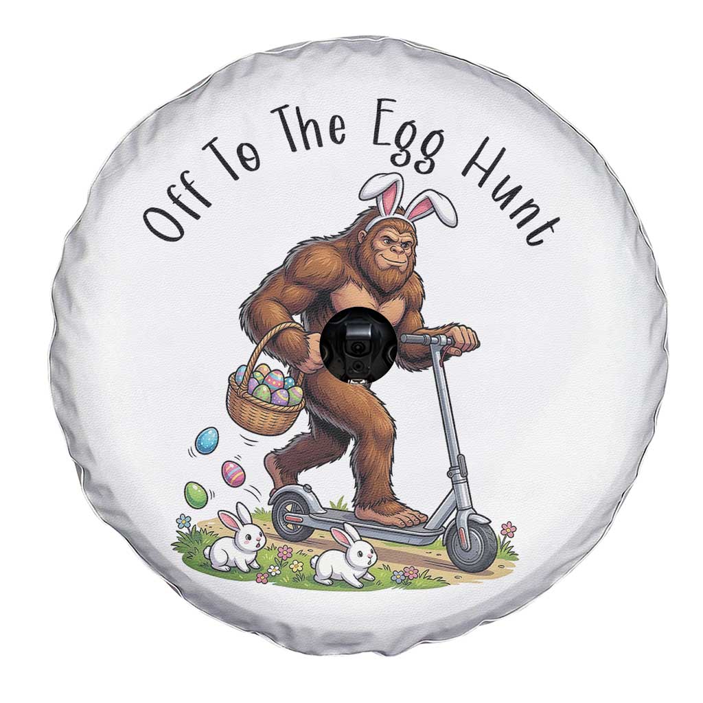 Funny Easter Bigfoot Spare Tire Cover Off To The Egg Hunt TS12 Print Your Wear