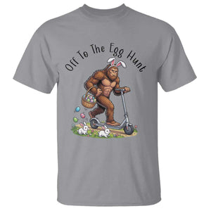 Funny Easter Bigfoot T Shirt Off To The Egg Hunt TS12 Sport Gray Print Your Wear