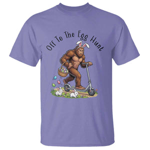 Funny Easter Bigfoot T Shirt Off To The Egg Hunt TS12 Violet Print Your Wear
