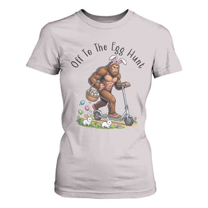 Funny Easter Bigfoot T Shirt For Women Off To The Egg Hunt TS12 Ice Gray Print Your Wear