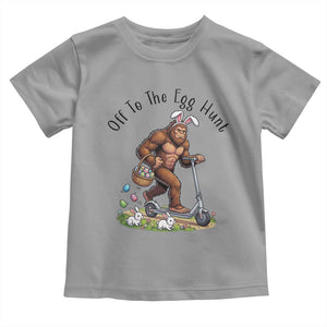Funny Easter Bigfoot Toddler T Shirt Off To The Egg Hunt TS12 Sport Gray Print Your Wear