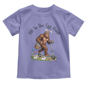 Funny Easter Bigfoot Toddler T Shirt Off To The Egg Hunt TS12 Violet Print Your Wear