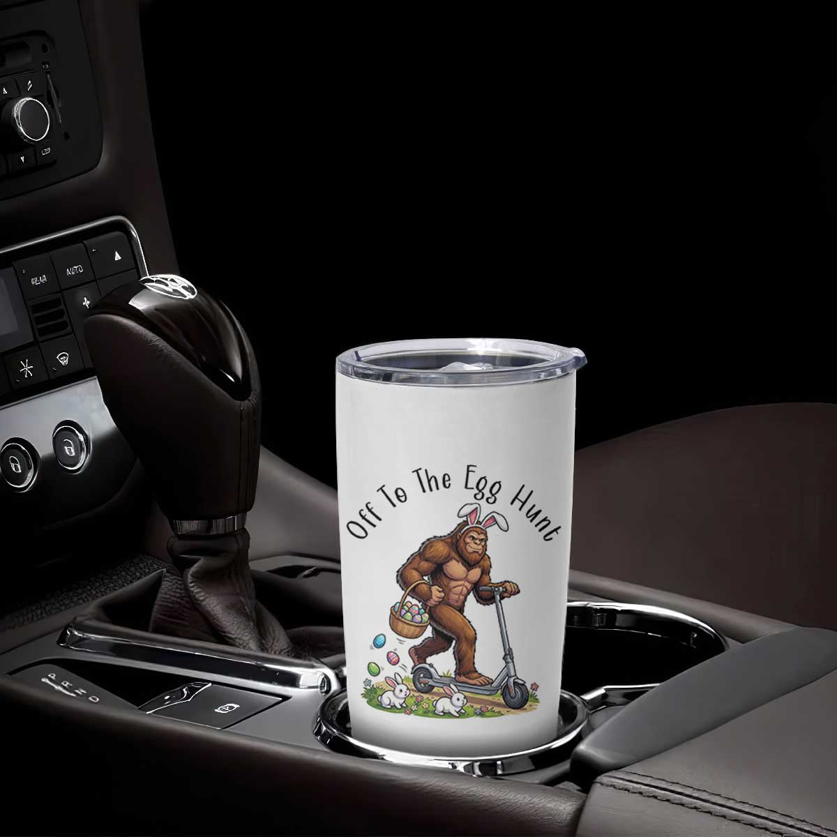 Funny Easter Bigfoot Tumbler Cup Off To The Egg Hunt TS12 Print Your Wear
