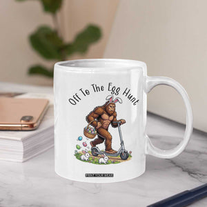 Funny Easter Bigfoot Coffee Mug Off To The Egg Hunt TS12 Print Your Wear