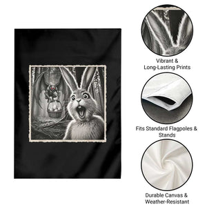 Funny Easter Bunny Selfie Mothman Egg Hunt Garden Flag TS12 Print Your Wear