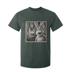 Funny Easter Bunny Selfie Mothman Egg Hunt T Shirt For Kid TS12 Dark Forest Green Print Your Wear