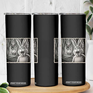 Funny Easter Bunny Selfie Mothman Egg Hunt Skinny Tumbler TS12 Print Your Wear