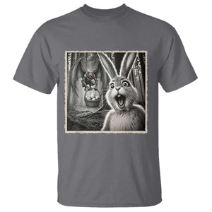 Funny Easter Bunny Selfie Mothman Egg Hunt T Shirt TS12 Charcoal Print Your Wear