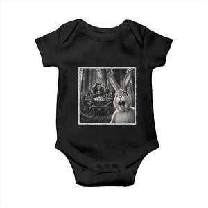 Funny Easter Bunny Selfie Baby Onesie Bigfoot Jersey Devil Chupacabra Egg Hunt TS12 Black Print Your Wear