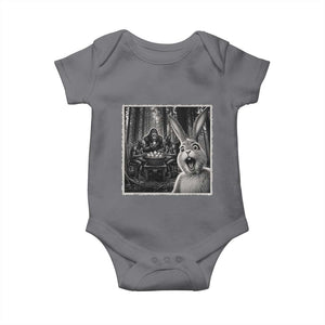 Funny Easter Bunny Selfie Baby Onesie Bigfoot Jersey Devil Chupacabra Egg Hunt TS12 Charcoal Print Your Wear