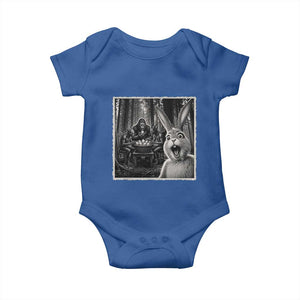 Funny Easter Bunny Selfie Baby Onesie Bigfoot Jersey Devil Chupacabra Egg Hunt TS12 Royal Blue Print Your Wear
