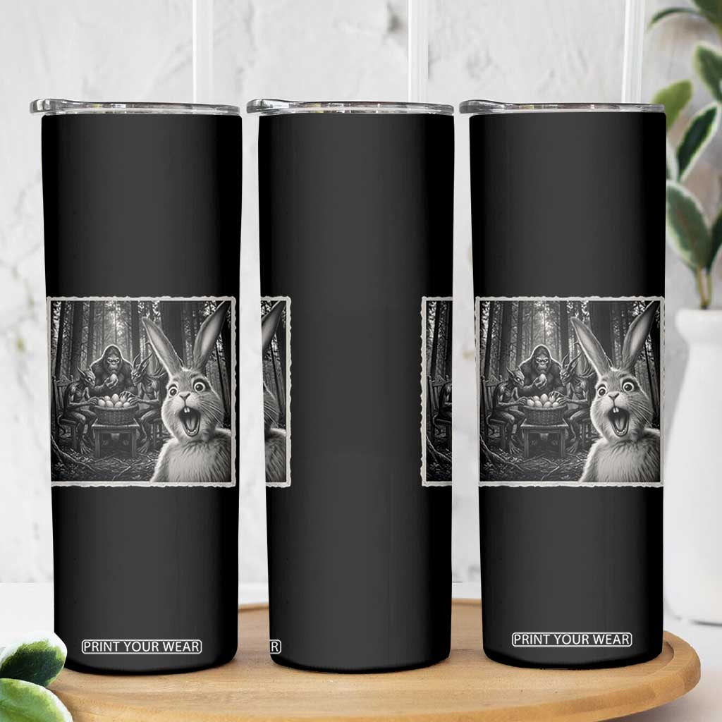Funny Easter Bunny Selfie Skinny Tumbler Bigfoot Jersey Devil Chupacabra Egg Hunt TS12 Print Your Wear