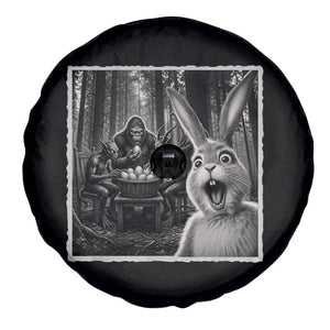 Funny Easter Bunny Selfie Spare Tire Cover Bigfoot Jersey Devil Chupacabra Egg Hunt TS12 Print Your Wear