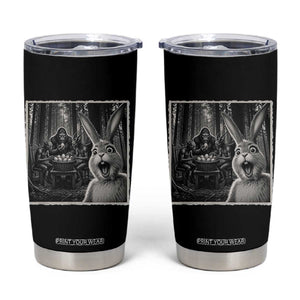Funny Easter Bunny Selfie Tumbler Cup Bigfoot Jersey Devil Chupacabra Egg Hunt TS12 Black Print Your Wear