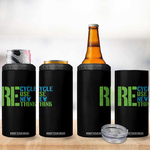 Recycle Reuse Renew Rethink 4 in 1 Can Cooler Tumbler Earth Day TS12 Print Your Wear
