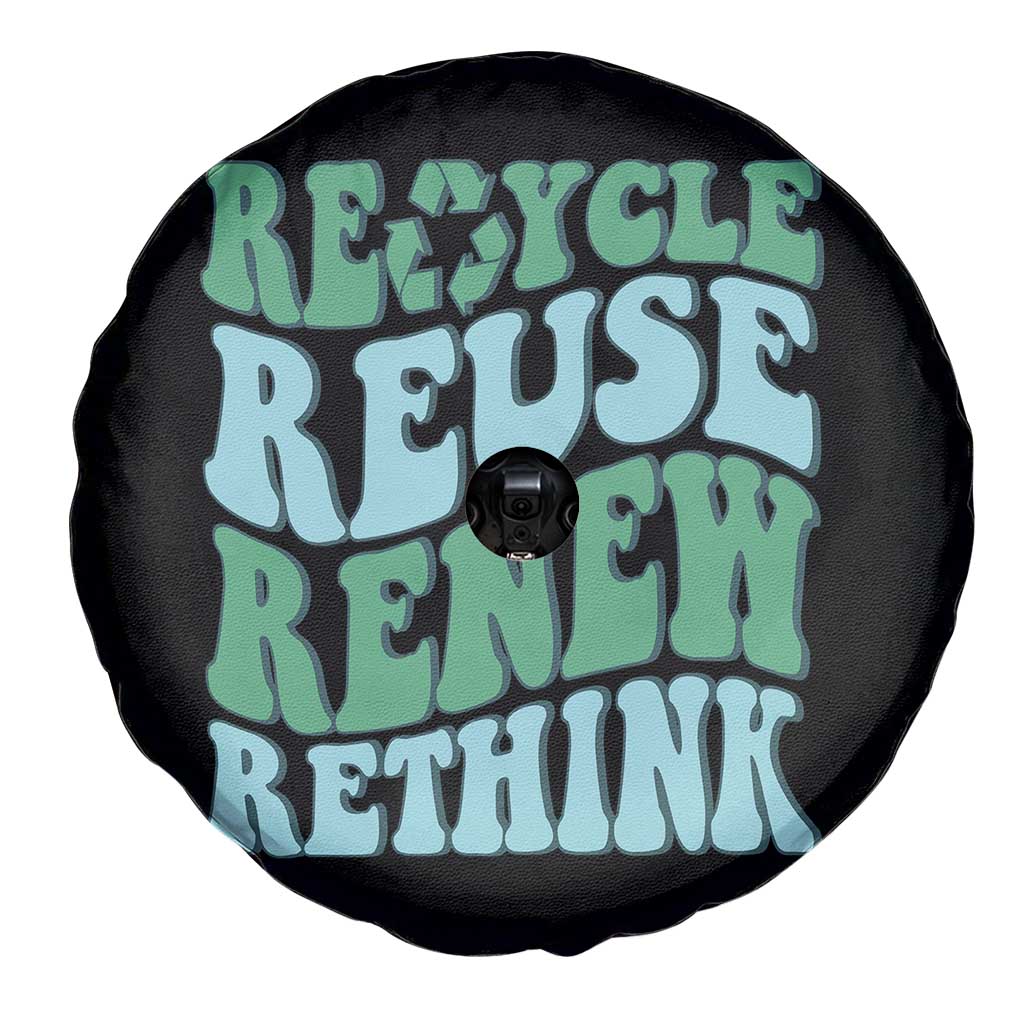 Recycle Reuse Renew Rethink Spare Tire Cover Eco Friendly Earth Day TS12 Print Your Wear