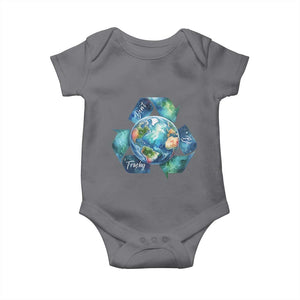 Earth Day Dont Be Trashy Baby Onesie Environmental Awareness Gift TS12 Charcoal Print Your Wear