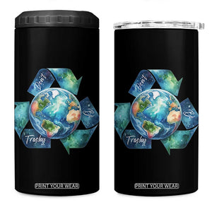 Earth Day Dont Be Trashy 4 in 1 Can Cooler Tumbler Environmental Awareness Gift TS12 One Size: 16 oz Black Print Your Wear