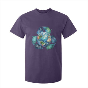 Earth Day Dont Be Trashy T Shirt For Kid Environmental Awareness Gift TS12 Purple Print Your Wear