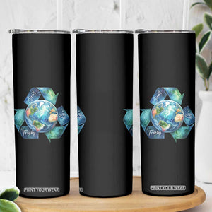 Earth Day Dont Be Trashy Skinny Tumbler Environmental Awareness Gift TS12 Print Your Wear