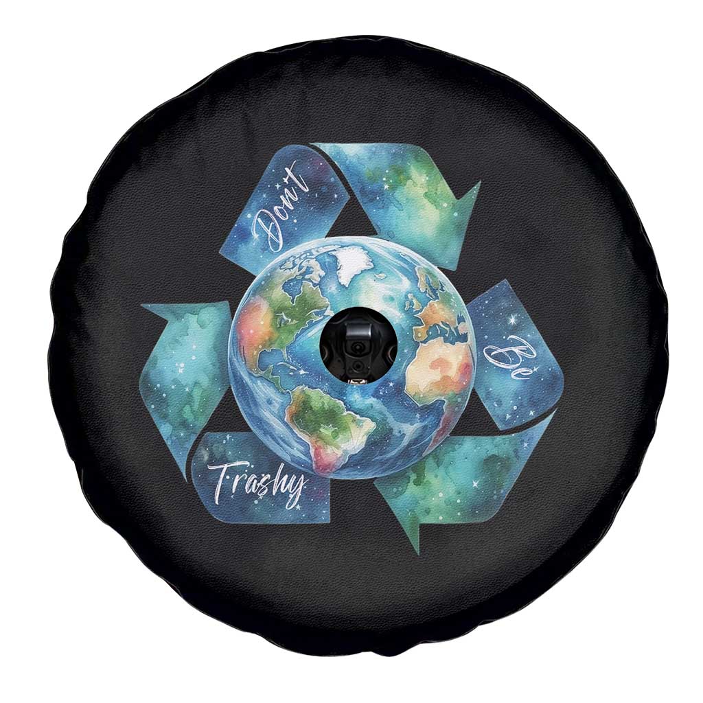 Earth Day Dont Be Trashy Spare Tire Cover Environmental Awareness Gift TS12 Print Your Wear