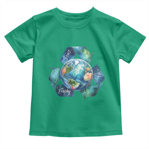Earth Day Dont Be Trashy Toddler T Shirt Environmental Awareness Gift TS12 Irish Green Print Your Wear