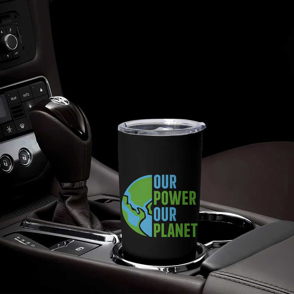 Our Power Our Planet Tumbler Cup Earth Day Words Environmentalist Gift TS12 Print Your Wear