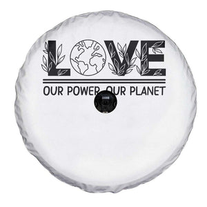 Earth Day 2026 Spare Tire Cover Our Power Our Planet TS12 Print Your Wear
