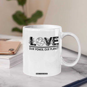 Earth Day 2026 Coffee Mug Our Power Our Planet TS12 Print Your Wear