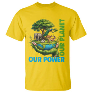 Our Power Our Planet T Shirt Earth Day Nature Lover Gift TS12 Daisy Print Your Wear