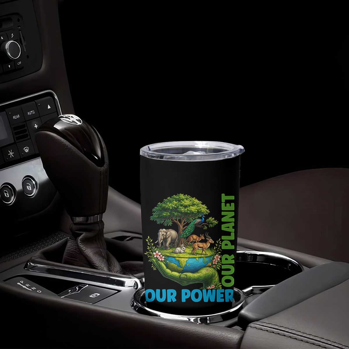 Our Power Our Planet Tumbler Cup Earth Day Nature Lover Gift TS12 Print Your Wear
