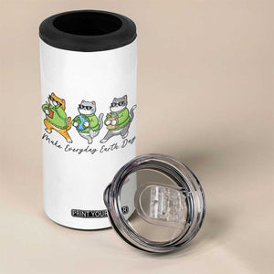 Make Everyday Earth Day 4 in 1 Can Cooler Tumbler Eco Friendly Cat Lover TS12 Print Your Wear