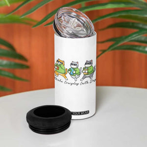 Make Everyday Earth Day 4 in 1 Can Cooler Tumbler Eco Friendly Cat Lover TS12 Print Your Wear