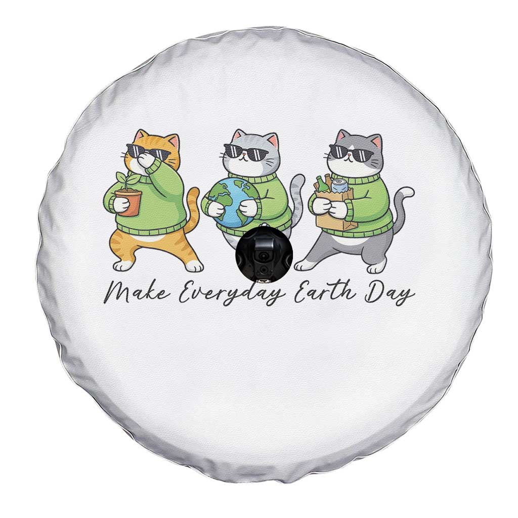 Make Everyday Earth Day Spare Tire Cover Eco Friendly Cat Lover TS12 Print Your Wear