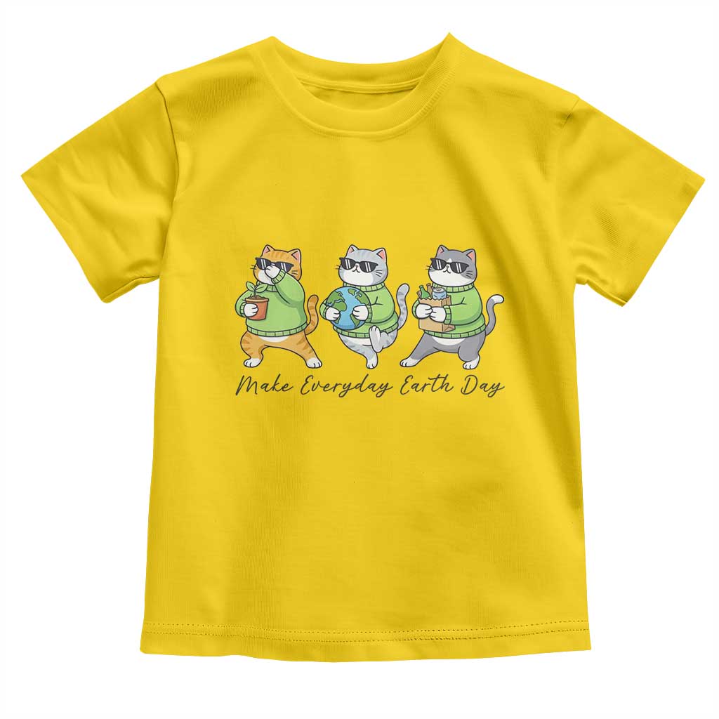 Make Everyday Earth Day Toddler T Shirt Eco Friendly Cat Lover TS12 Daisy Print Your Wear