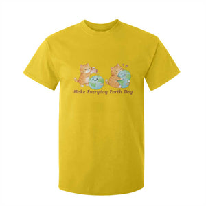 Make Everyday Earth Day T Shirt For Kid Cute Cat Healing Planet Earth TS12 Daisy Print Your Wear