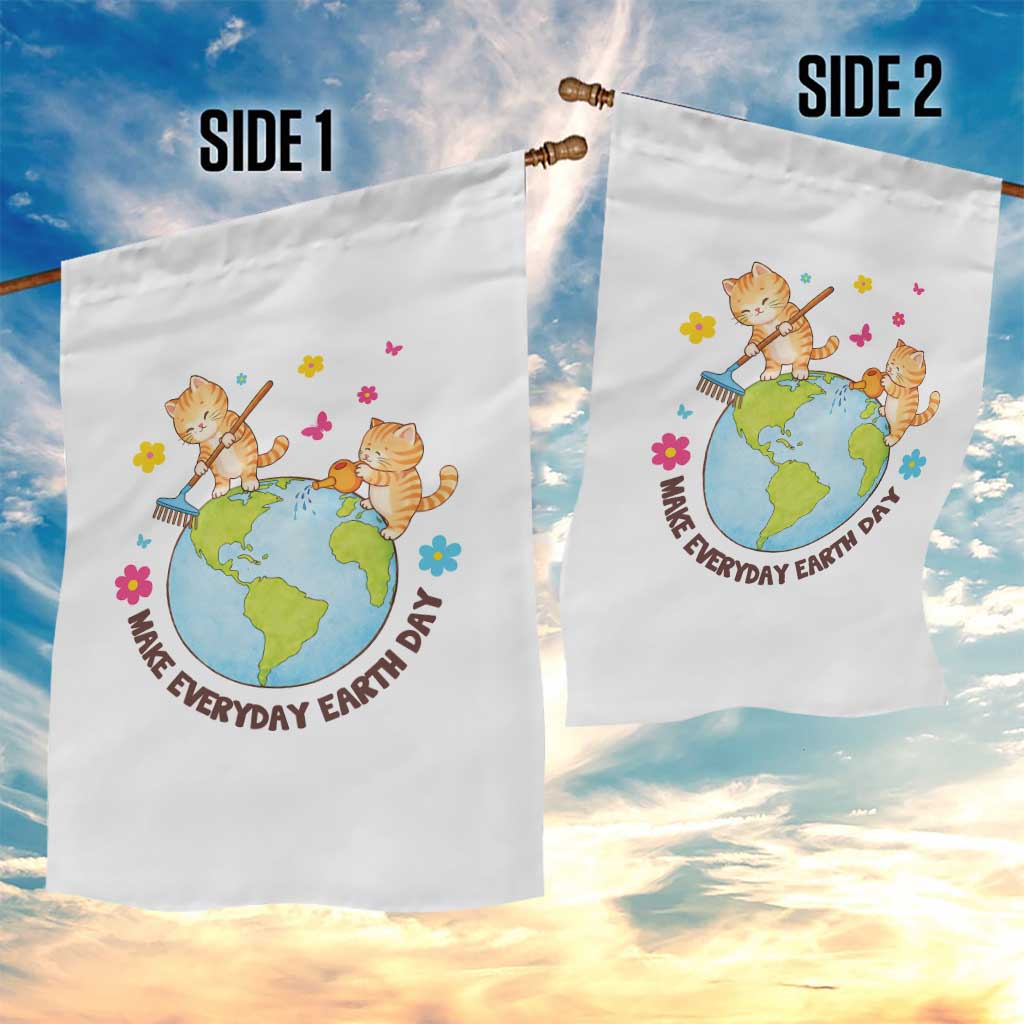 Make Everyday Earth Day Garden Flag Funny Cat Lover Gift TS12 Print Your Wear