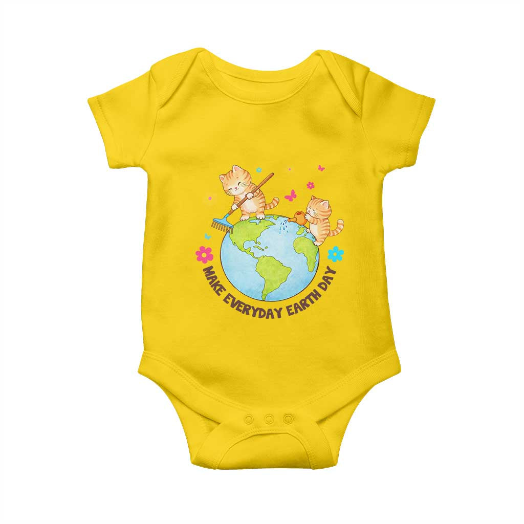 Make Everyday Earth Day Baby Onesie Funny Cat Lover Gift TS12 Daisy Print Your Wear