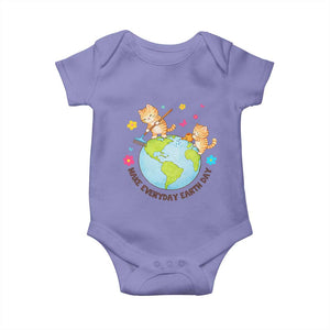 Make Everyday Earth Day Baby Onesie Funny Cat Lover Gift TS12 Violet Print Your Wear