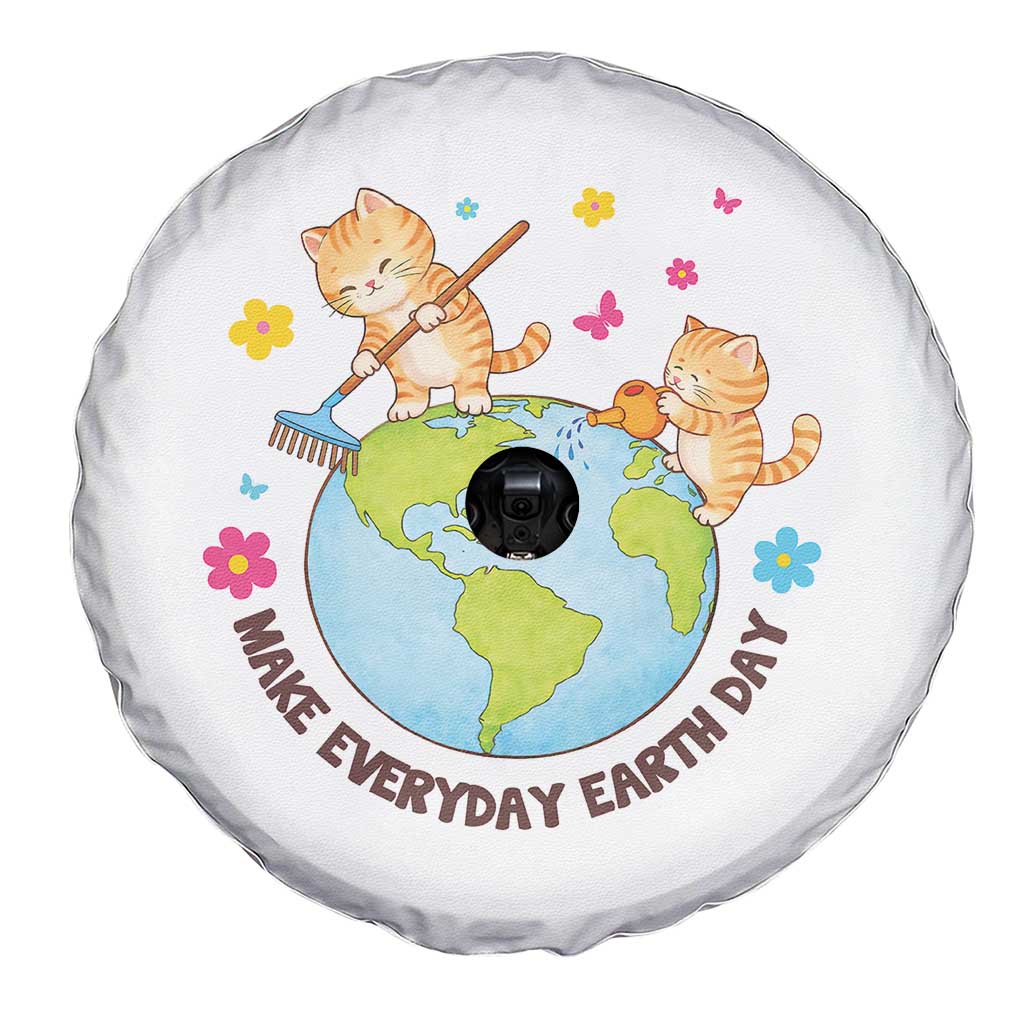 Make Everyday Earth Day Spare Tire Cover Funny Cat Lover Gift TS12 Print Your Wear