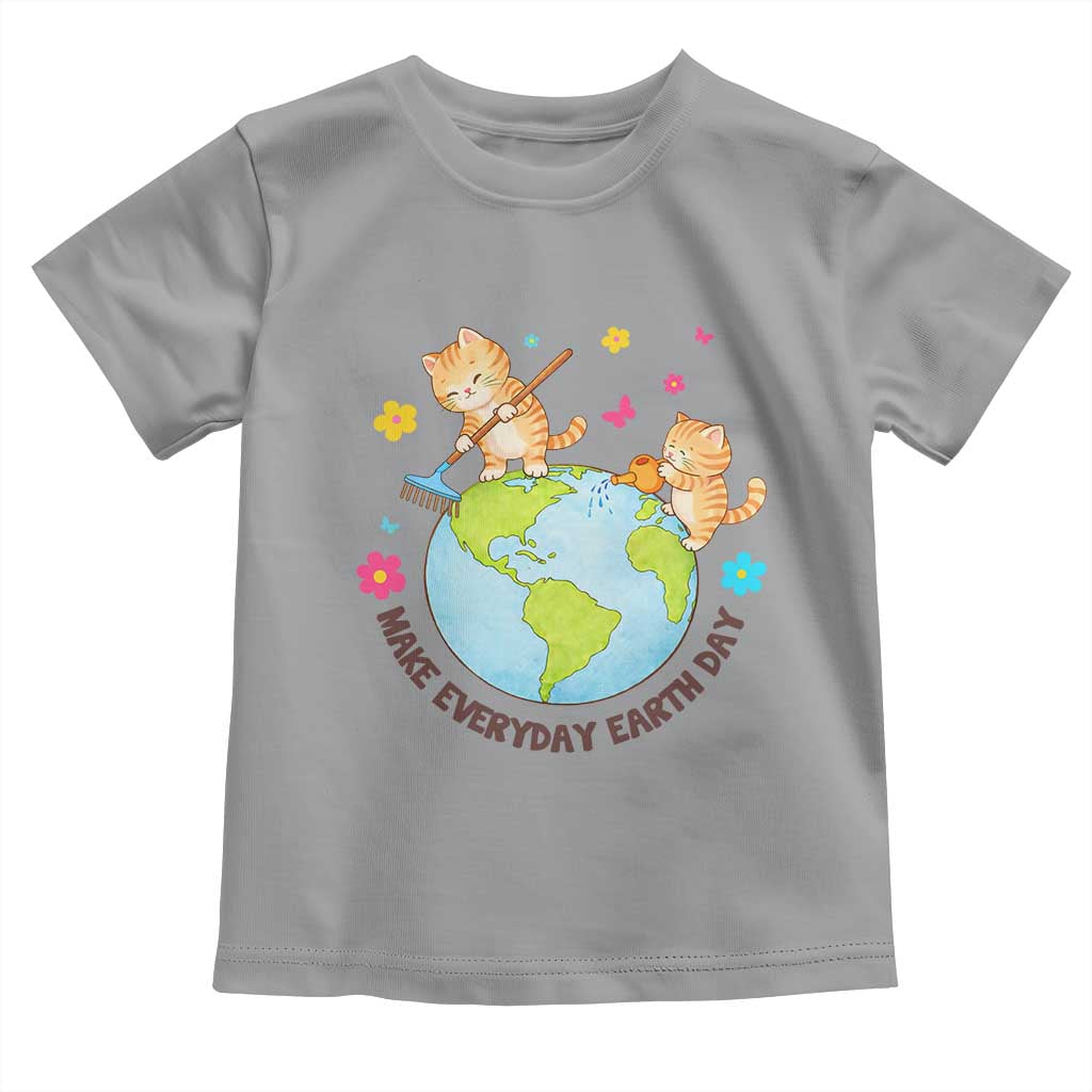 Make Everyday Earth Day Toddler T Shirt Funny Cat Lover Gift TS12 Sport Gray Print Your Wear