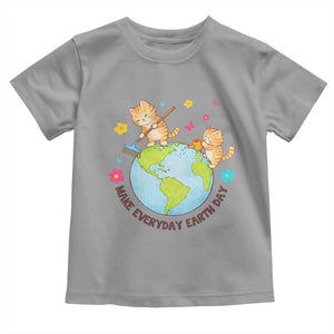 Make Everyday Earth Day Toddler T Shirt Funny Cat Lover Gift TS12 Sport Gray Print Your Wear