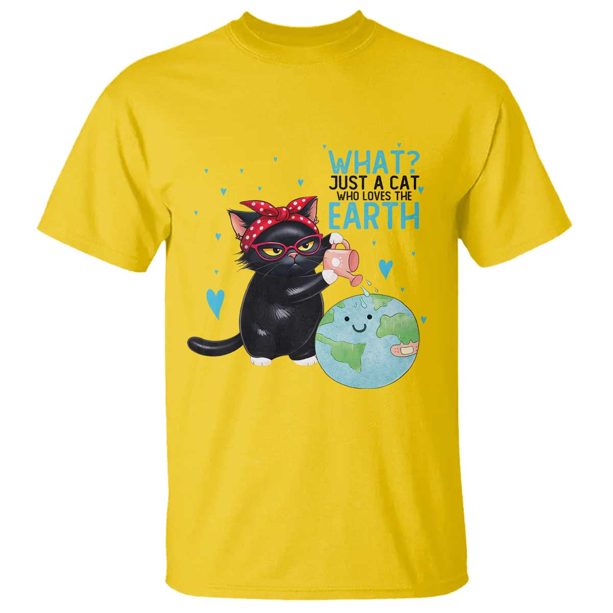 Just A Cat Who Loves The Earth T Shirt Earth Day Cat Lover Gift TS12 Daisy Print Your Wear
