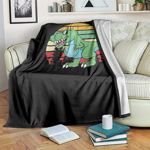 Funny Earth Day Dinosaur Lover Throw Blanket Save The Planet TS12 Print Your Wear
