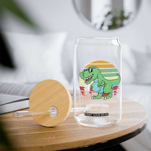 Funny Earth Day Dinosaur Lover Glass Can Save The Planet TS12 Print Your Wear