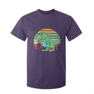 Funny Earth Day Dinosaur Lover T Shirt For Kid Save The Planet TS12 Purple Print Your Wear