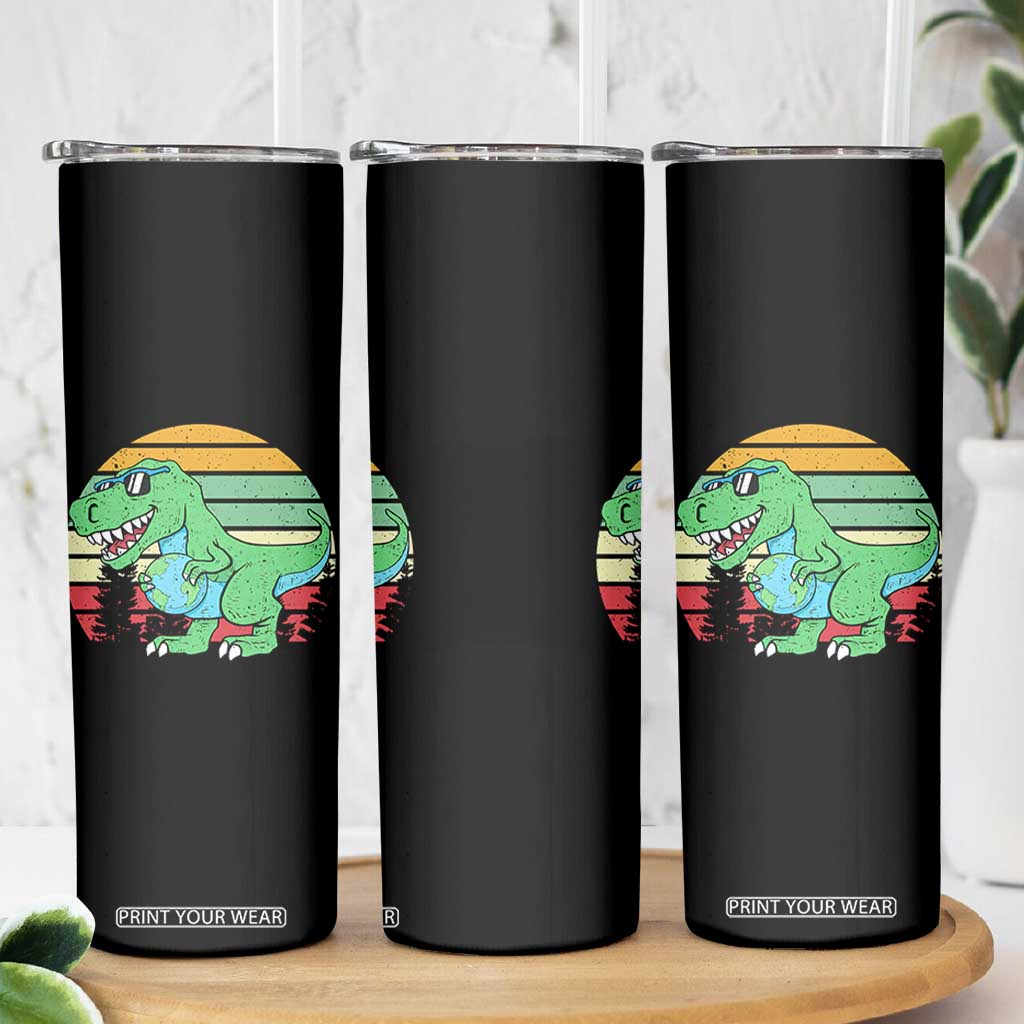Funny Earth Day Dinosaur Lover Skinny Tumbler Save The Planet TS12 Print Your Wear