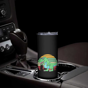 Funny Earth Day Dinosaur Lover Skinny Tumbler Save The Planet TS12 Print Your Wear