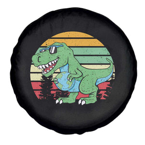 Funny Earth Day Dinosaur Lover Spare Tire Cover Save The Planet TS12 Print Your Wear