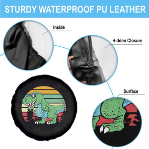 Funny Earth Day Dinosaur Lover Spare Tire Cover Save The Planet TS12 Print Your Wear